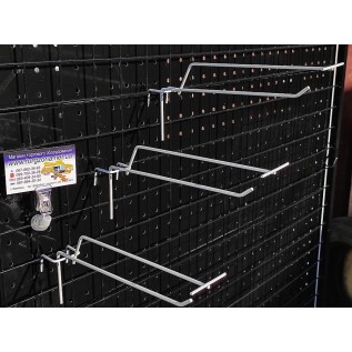 Гачок на сітку з цінникотримачем 20см.